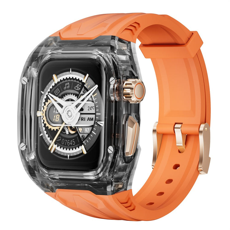 Super Tough Apple Smartwatch Silicone Universel Strap - Orange#serie_2