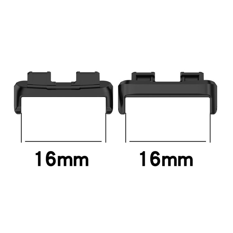 1 Pair Huawei Band 9 / Band 9 NFC Watch Strap Connector 16mm Stainless Steel Connector - Black#serie_001