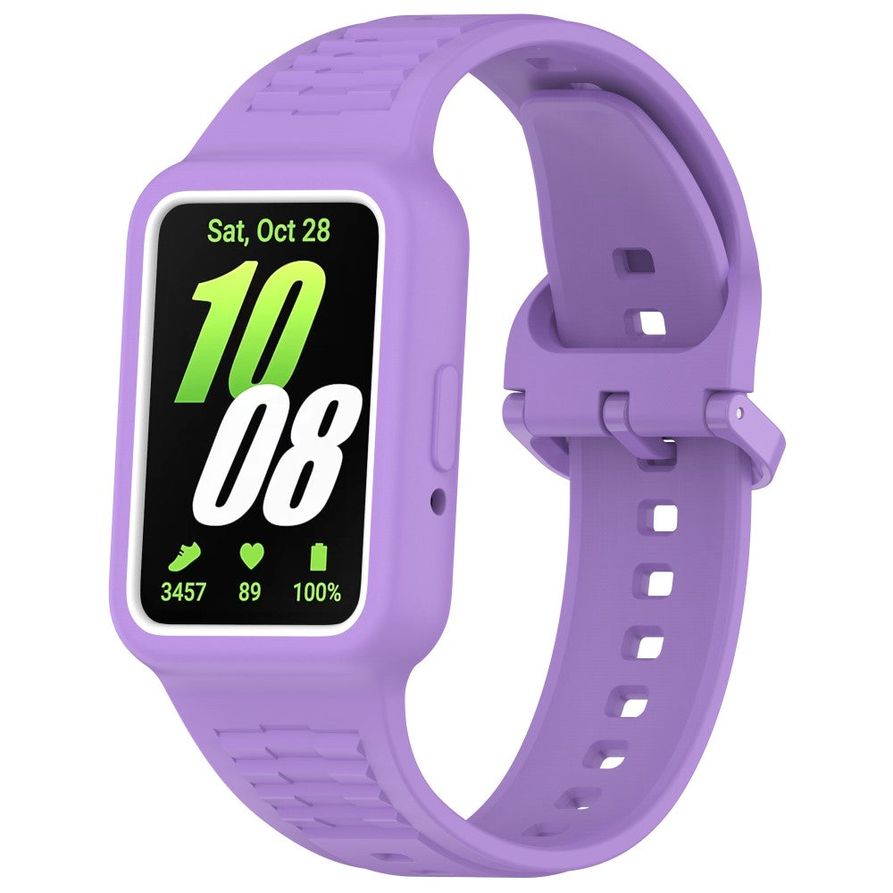 Honor band 9 Silicone Watch band Wrist Strap with Watch Case - Purple#serie_12