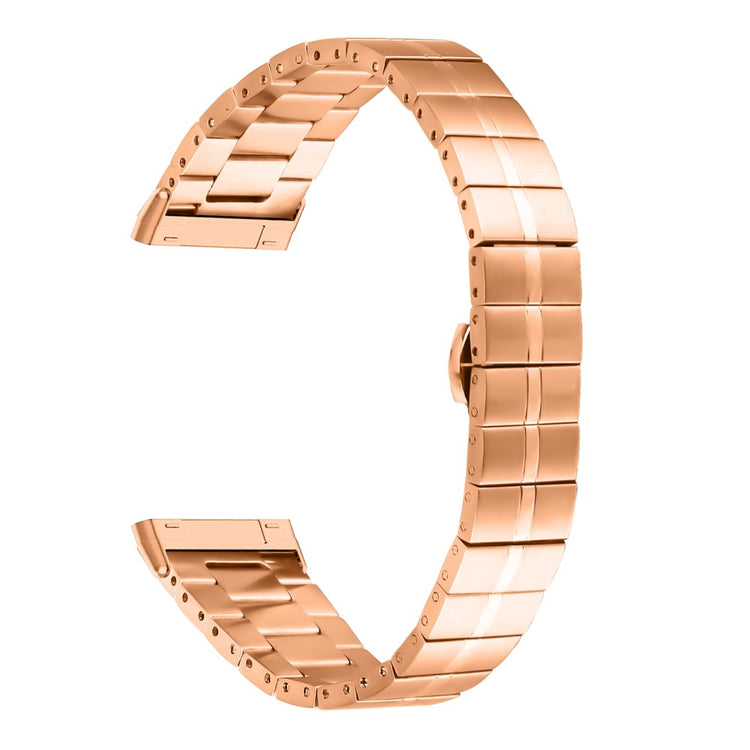 Fitbit Sense / Versa 3 Stainless Steel Watch Strap Wrist Band Replacement - Rose Gold#serie_4