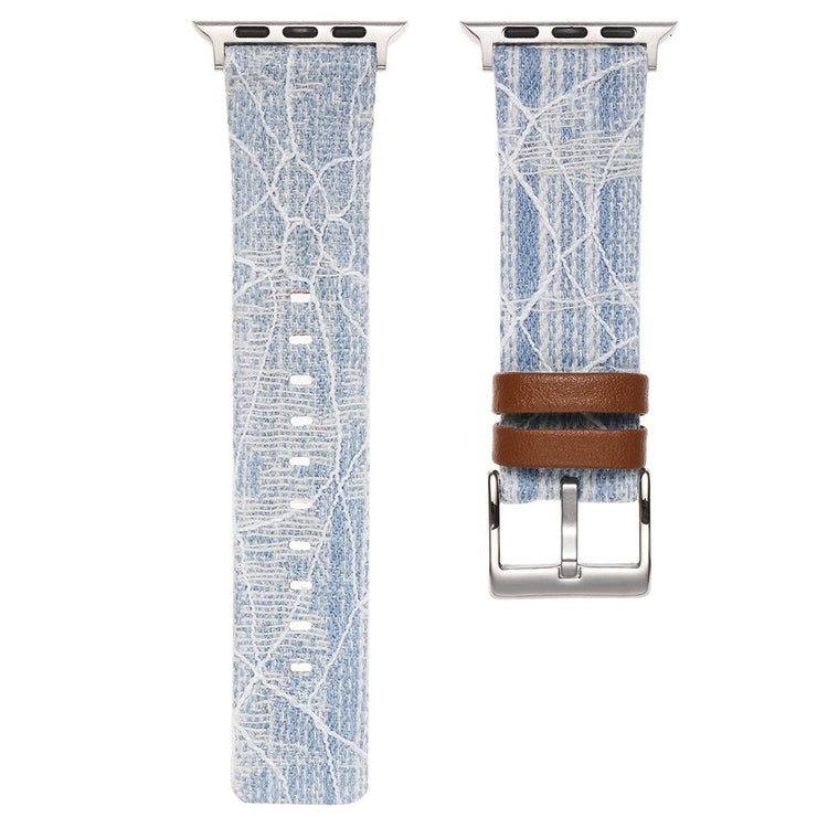 Apple Watch Series 49mm - 45mm - 44mm - 42mm Strap Denim Fabric Watch Band - Baby Blue#serie_2