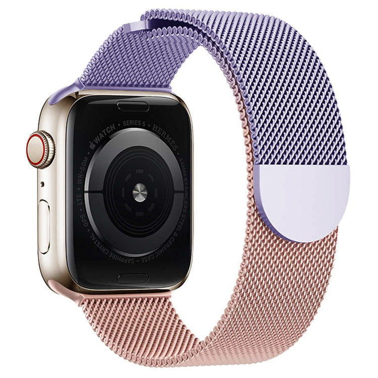 Apple Watch Series 49mm - 45mm - 44mm - 42mm Gradient Milanese Strap - Purple+Pink#serie_5