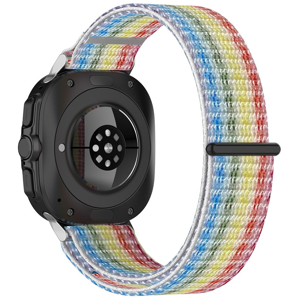 Samsung Galaxy Watch Ultra 47mm Nylon Watch Strap Adjustable Wrist Band Replacement - Rainbow#serie_2