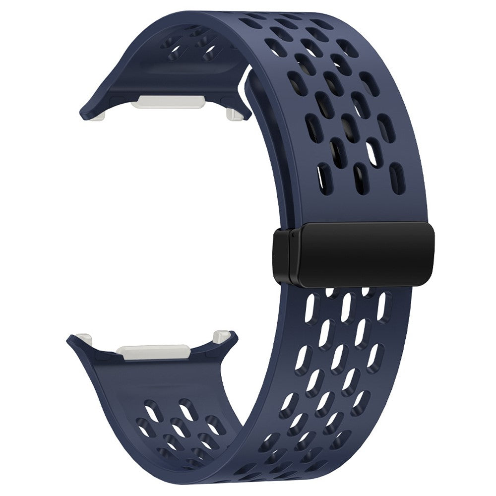 Samsung Galaxy Watch Ultra 47mm Silicone Watch Band Magnetic Folding Buckle Wrist Strap - Blue#serie_4