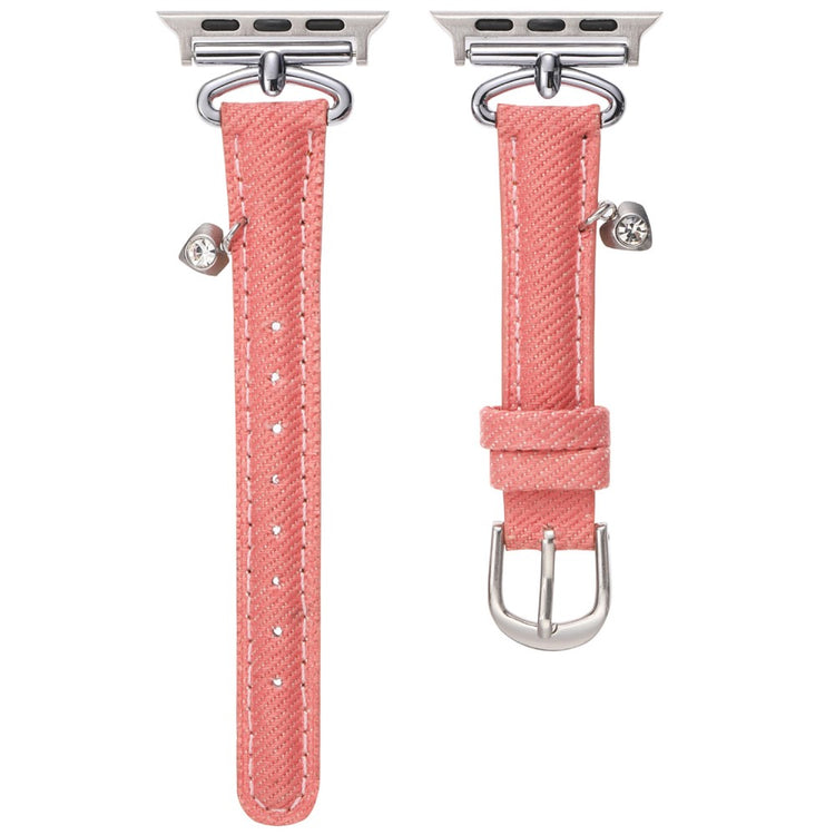 Apple Watch Series 49mm - 45mm - 44mm - 42mm Denim Watch Strap - Pink#serie_2