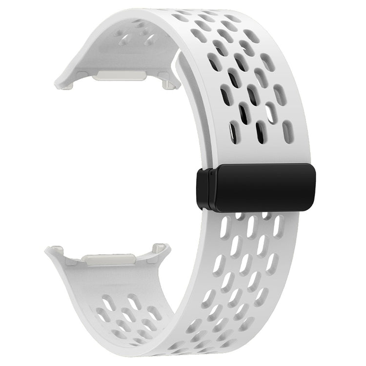 KALEBOL Samsung Galaxy Watch Ultra 47mm Silicone Band Magnetic Replacement Strap - White#serie_2