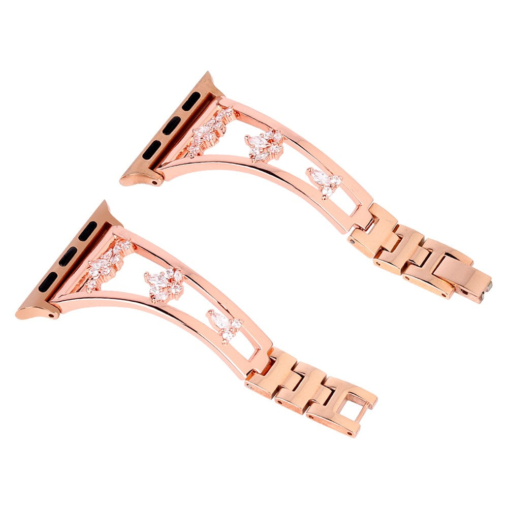 KALEBOL Apple Watch Series 41mm - 40mm - 38mm Metal Watch Strap - Rose Gold#serie_2