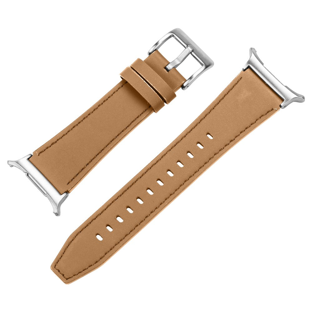 Samsung Galaxy Watch Ultra 47mm Genuine Leather Watch Band Adjustable Wrist Strap - Camel#serie_5