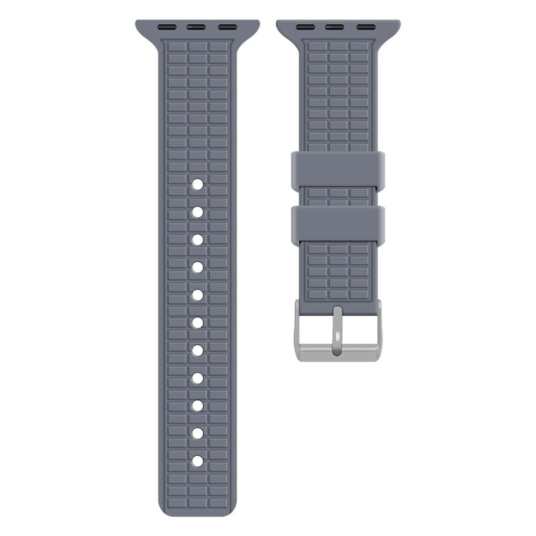 Apple Watch Series 49mm - 45mm - 44mm - 42mm Grid Silicone Strap - Lavender Grey#serie_1