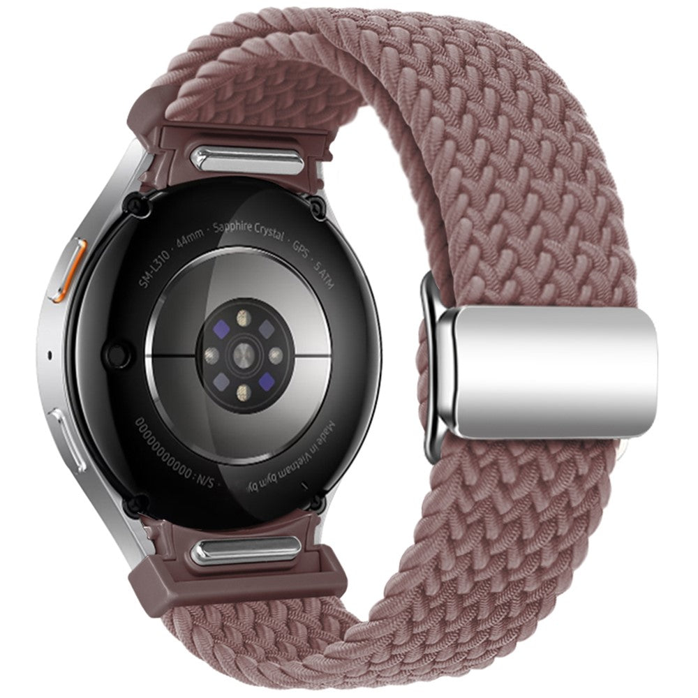 Samsung Galaxy Watch 20mm Braided Watch Band Magnetic Strap - Smoky Purple#serie_24