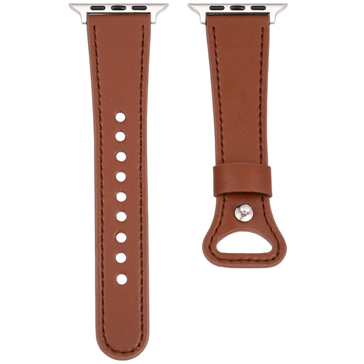 KALEBOL Apple Watch Series 49mm - 45mm - 44mm - 42mm Genuine Cow Leather Band - Brown#serie_5