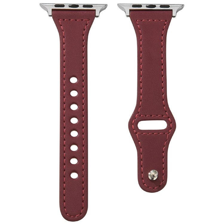 KALEBOL Apple Watch Series 41mm - 40mm - 38mm Watch Strap, Small Buckle - Wine Red#serie_8