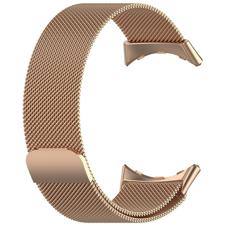 Google Pixel Watch 3 45mm Metal Watch Strap Milanese Mesh Magnetic Wrist Band - Rose Gold#serie_2