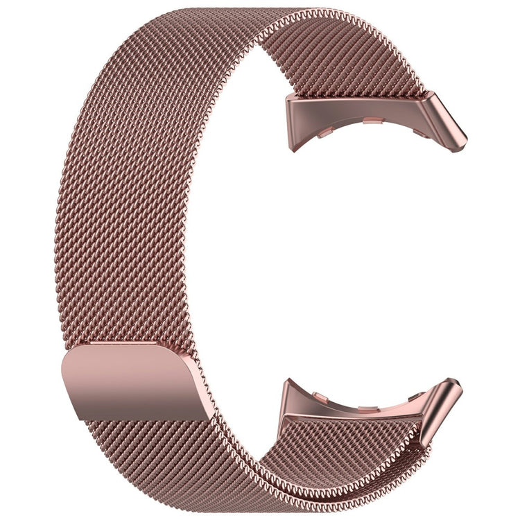 Google Pixel Watch 3 45mm Metal Watch Strap Milanese Mesh Magnetic Wrist Band - Rose Pink#serie_1