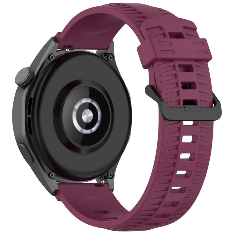 KALEBOL 22mm Silicone Strap for Huawei Watch 4 / 4 Pro / GT 4 46mm Tire Texture Watch Band - Wine Red#serie_7