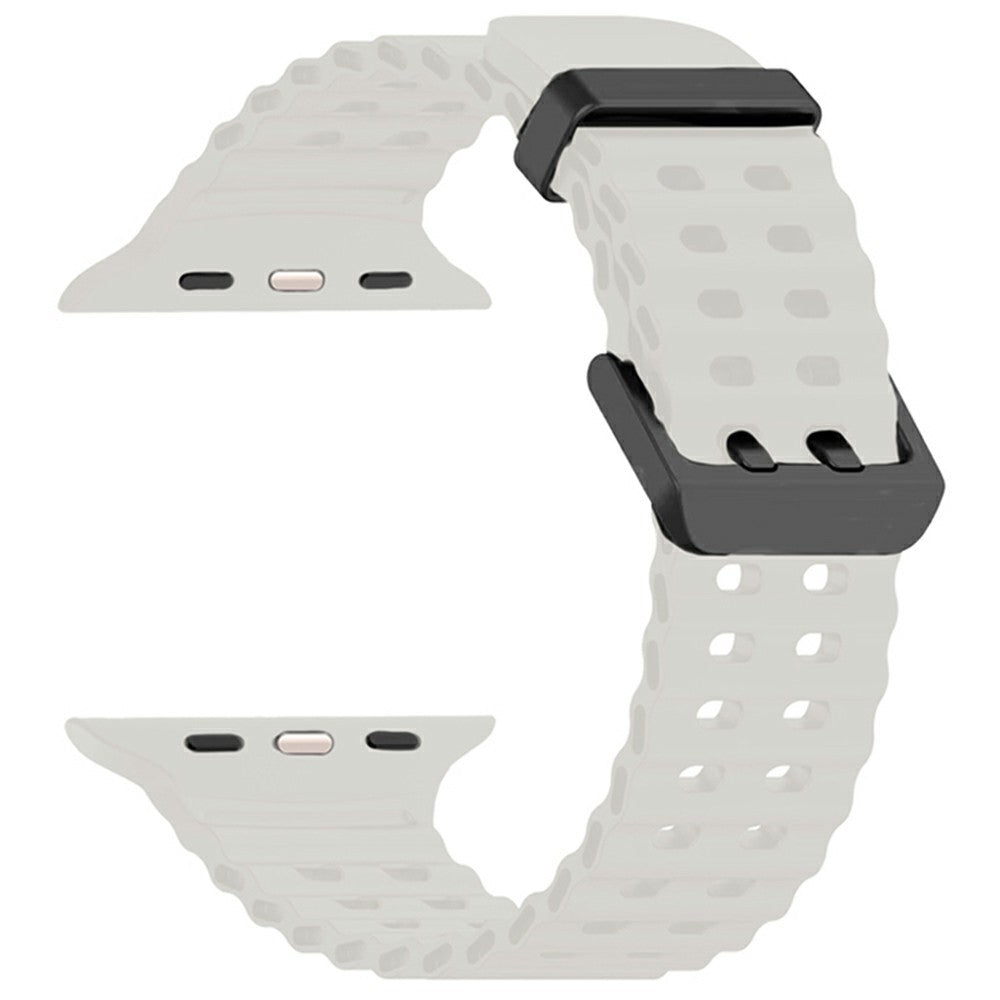 Silicone Strap for Apple Watch Series 49mm - 45mm - 44mm - 42mm Ocean Band - Starlight#serie_5