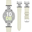 Incredibly Elegant Samsung Smartwatch Genuine Leather And Metal Universel Strap
