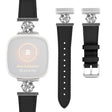 Really Fancy Fitbit Sense / Fitbit Versa 3 Genuine Leather And Metal Strap