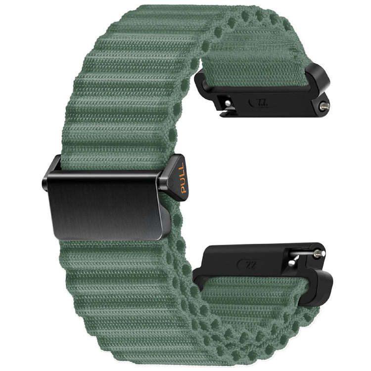 Huawei Watch GT 3 42mm / GT 3 Pro 43mm Watch Strap 20mm Wave Design Nylon Wrist Band - Army Green#serie_4