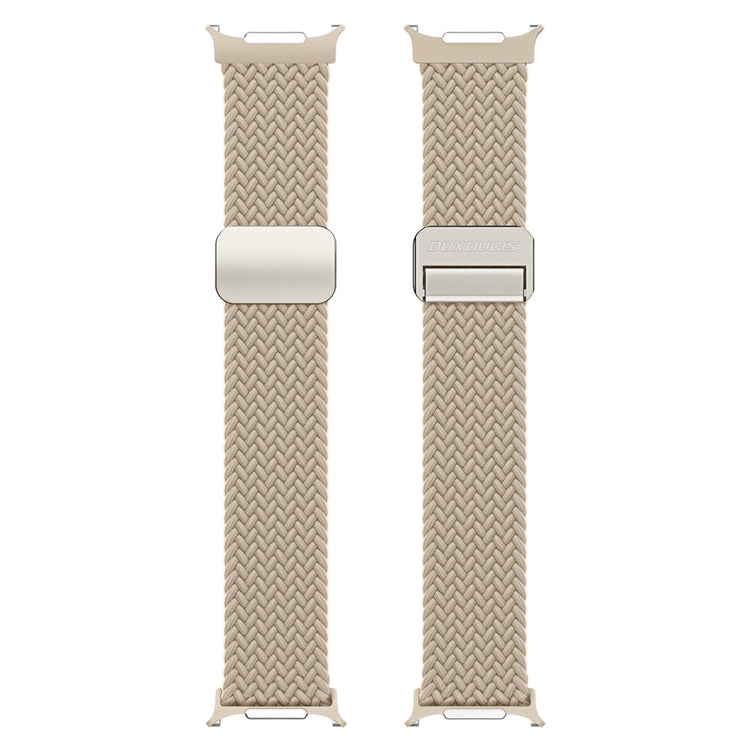 DUX DUCIS Mixture Pro Series Samsung Galaxy Watch Ultra 47mm Nylon Braided Watch Band Magnetic Strap - Beige#serie_1