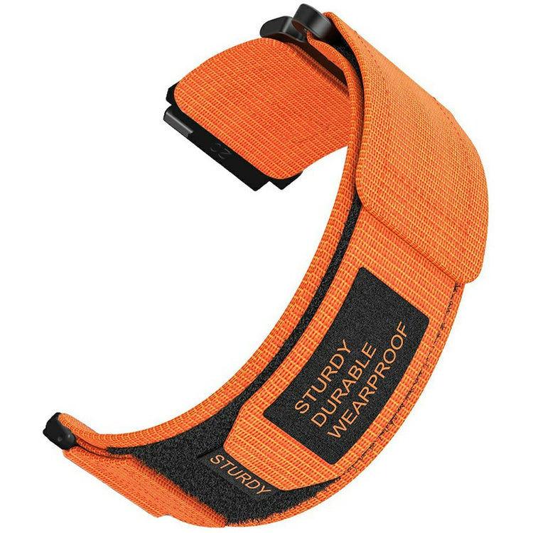 20mm Nylon Watch Band for Samsung Galaxy Watch FE 40mm / Watch7 44mm / 40mm Loop Fastener Strap - Orange#serie_2