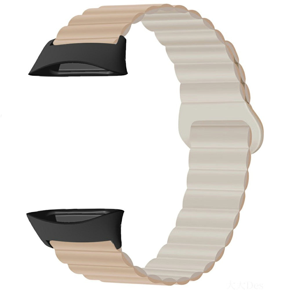 Polar Vantage Silicone Watch Band Dual Color Magnetic Wrist Strap - Milk Tea+Starlight#serie_3