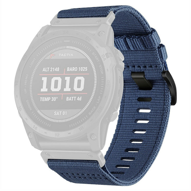 Watchband for Garmin Fenix 8 51mm / Enduro 3 / Instinct 2X Universal 26mm Quick Release Nylon Canvas Watch Strap - Blue#serie_6