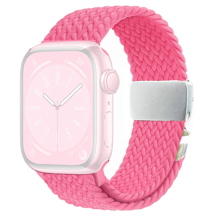 Strap Apple Watch Series 41mm - 40mm - 38mm Woven Watch Band - Hot Pink#serie_8