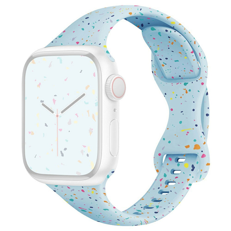 Strap Apple Watch Series 49mm - 45mm - 44mm - 42mm Silicone Band - Baby Blue#serie_7