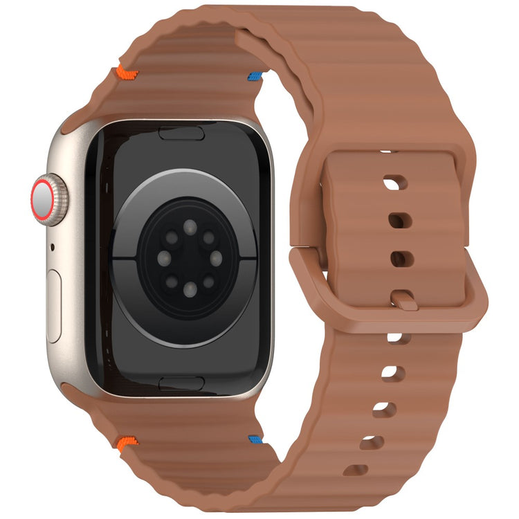 KALEBOL Silicone Strap Apple Watch Series 41mm - 40mm - 38mm Band - Brown#serie_10