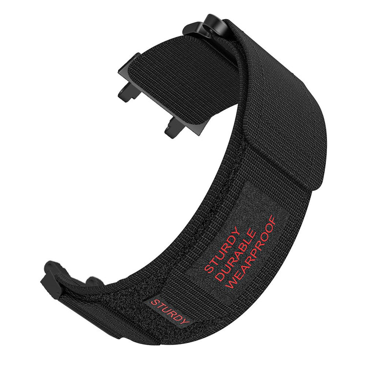 Huami Amazfit T-Rex 3 Outdoor Climbing Watch Strap Magic Tape Breathable Nylon Band with Connector - Black#serie_2