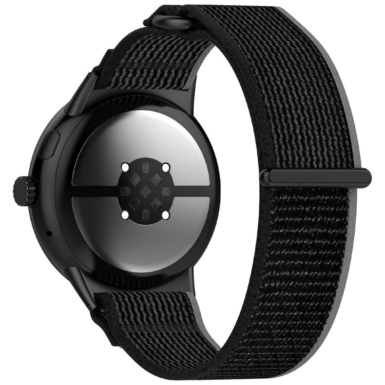 Google Pixel Watch 3 45mm Band Adjustable Braided Nylon Sport Loop Watch Strap - Black+Grey#serie_1