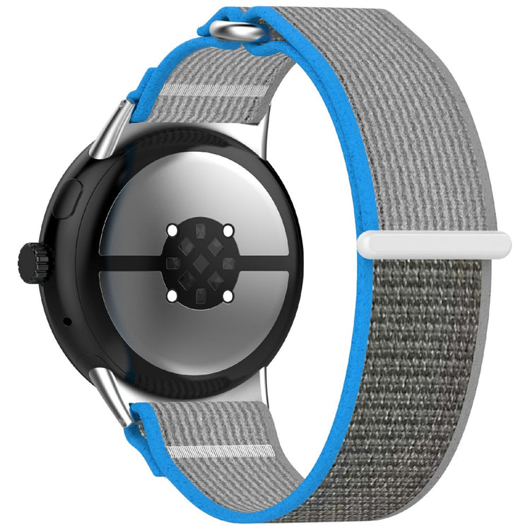 Google Pixel Watch 3 45mm Band Adjustable Braided Nylon Sport Loop Watch Strap - Blue+Grey#serie_5