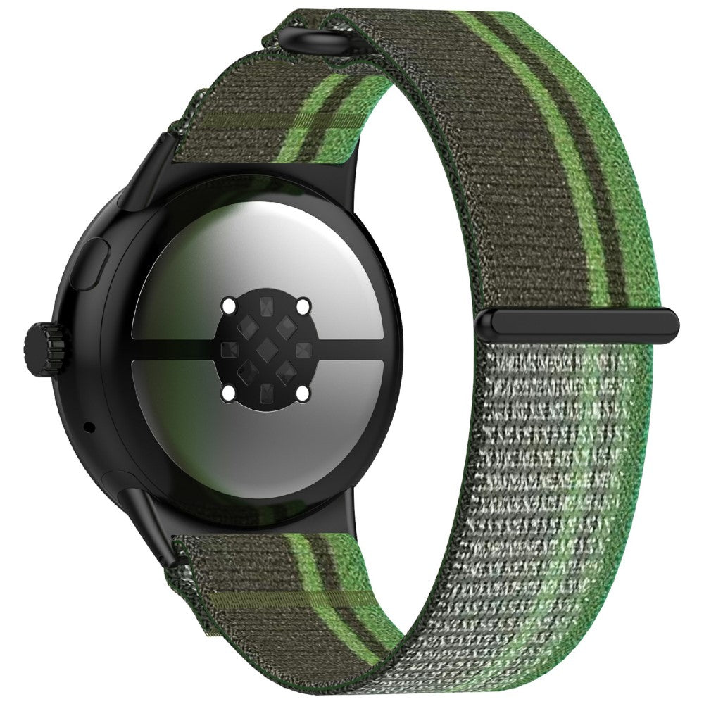 Google Pixel Watch 3 45mm Band Adjustable Braided Nylon Sport Loop Watch Strap - Blackish Green#serie_7