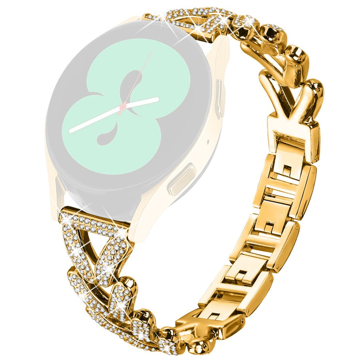 Gabb Watch 2 Metal Twisted Watch Band Rhinestone Decor Watch Strap Replacement - Gold#serie_2