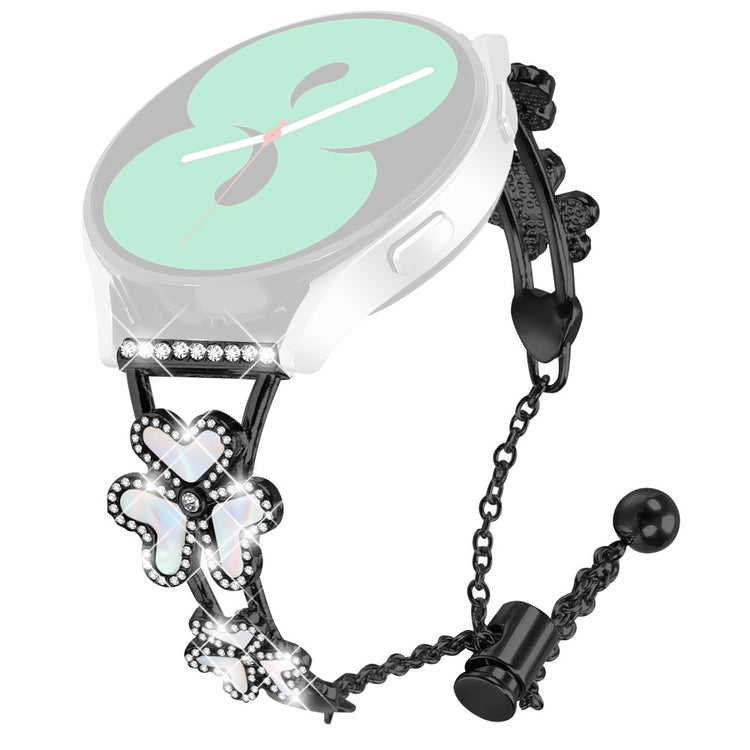 Verizon Gizmo Watch 1 Metal Band Replacement Watch Strap Heart Clover Decor - Black#serie_2
