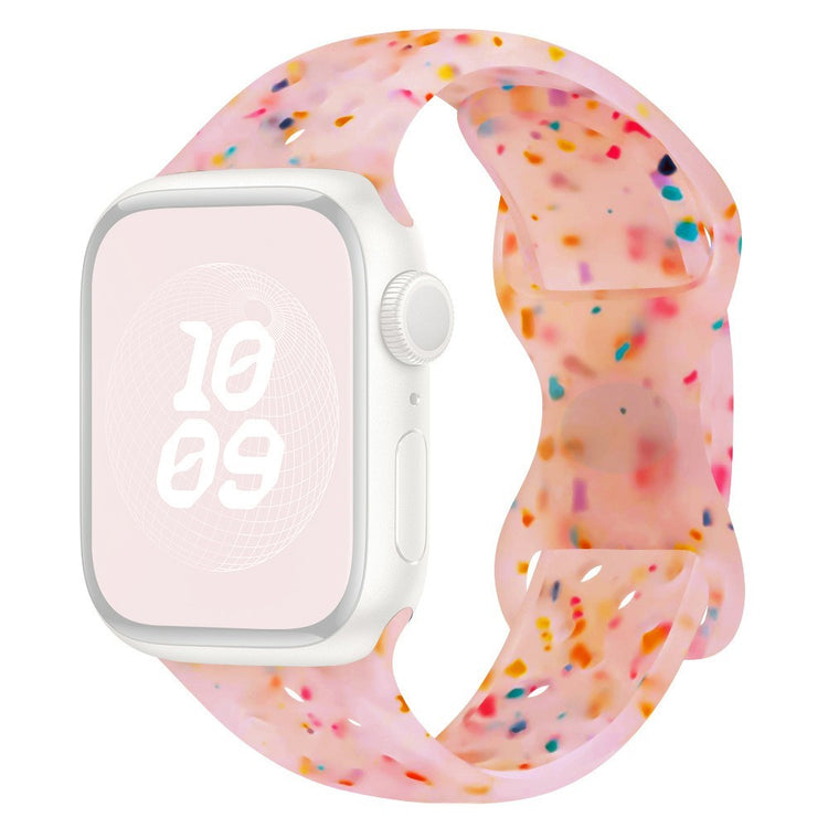KALEBOL 22mm Silicone Strap Samsung Galaxy Watch3 45mm / Watch 46mm / Huawei Watch GT 5 / 5 Pro Butterfly Clasp Watch Band - Transparent Pink#serie_8