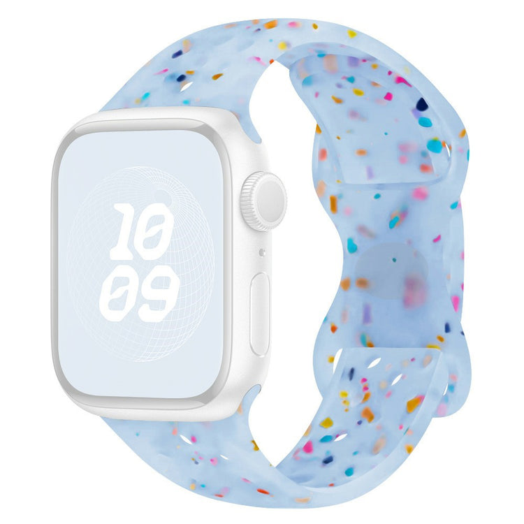 KALEBOL 22mm Silicone Strap Samsung Galaxy Watch3 45mm / Watch 46mm / Huawei Watch GT 5 / 5 Pro Butterfly Clasp Watch Band - Transparent Blue#serie_9