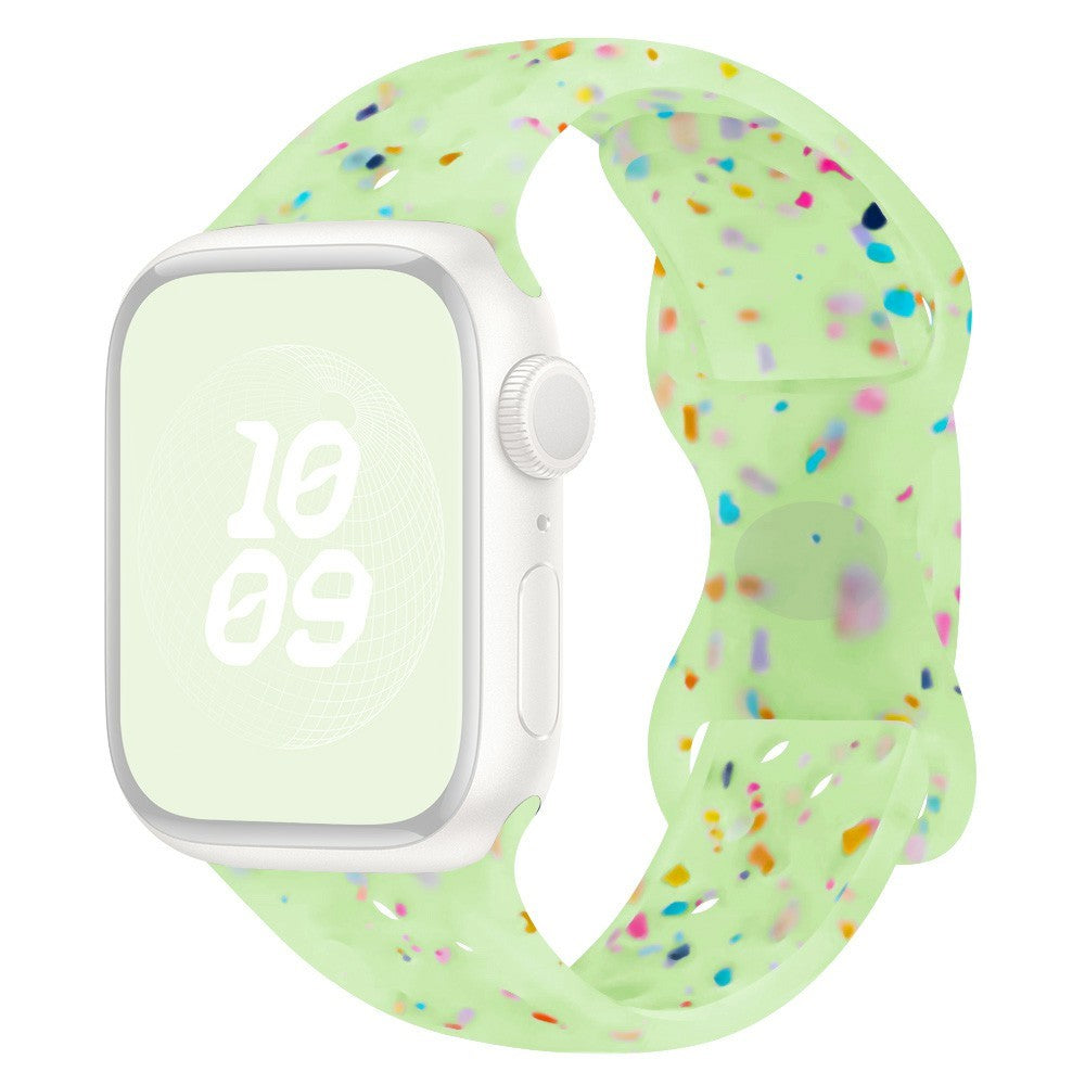 KALEBOL 22mm Silicone Strap Samsung Galaxy Watch3 45mm / Watch 46mm / Huawei Watch GT 5 / 5 Pro Butterfly Clasp Watch Band - Transparent Green#serie_10