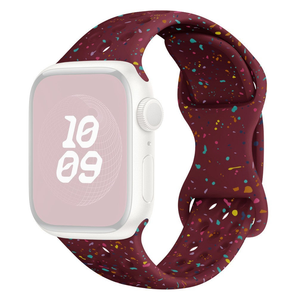 KALEBOL 22mm Silicone Strap Samsung Galaxy Watch3 45mm / Watch 46mm / Huawei Watch GT 5 / 5 Pro Butterfly Clasp Watch Band - Wine Red#serie_11