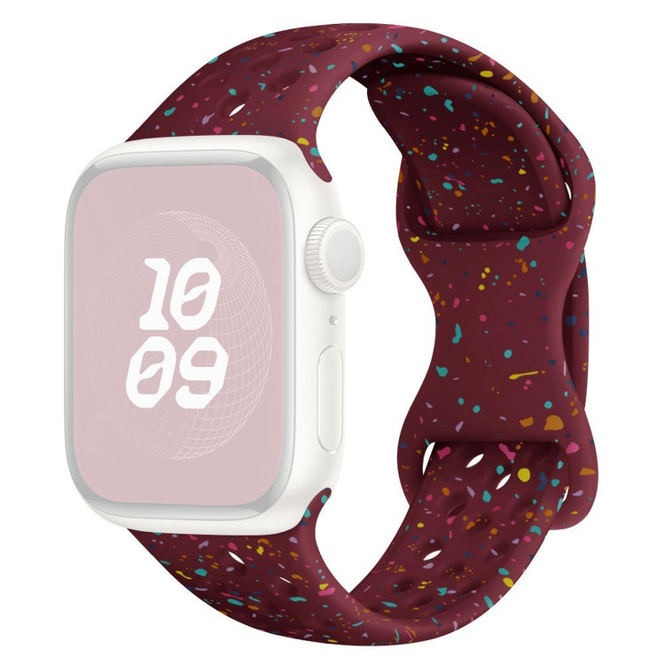 KALEBOL 22mm Silicone Strap Samsung Galaxy Watch3 45mm / Watch 46mm / Huawei Watch GT 5 / 5 Pro Butterfly Clasp Watch Band - Wine Red#serie_11