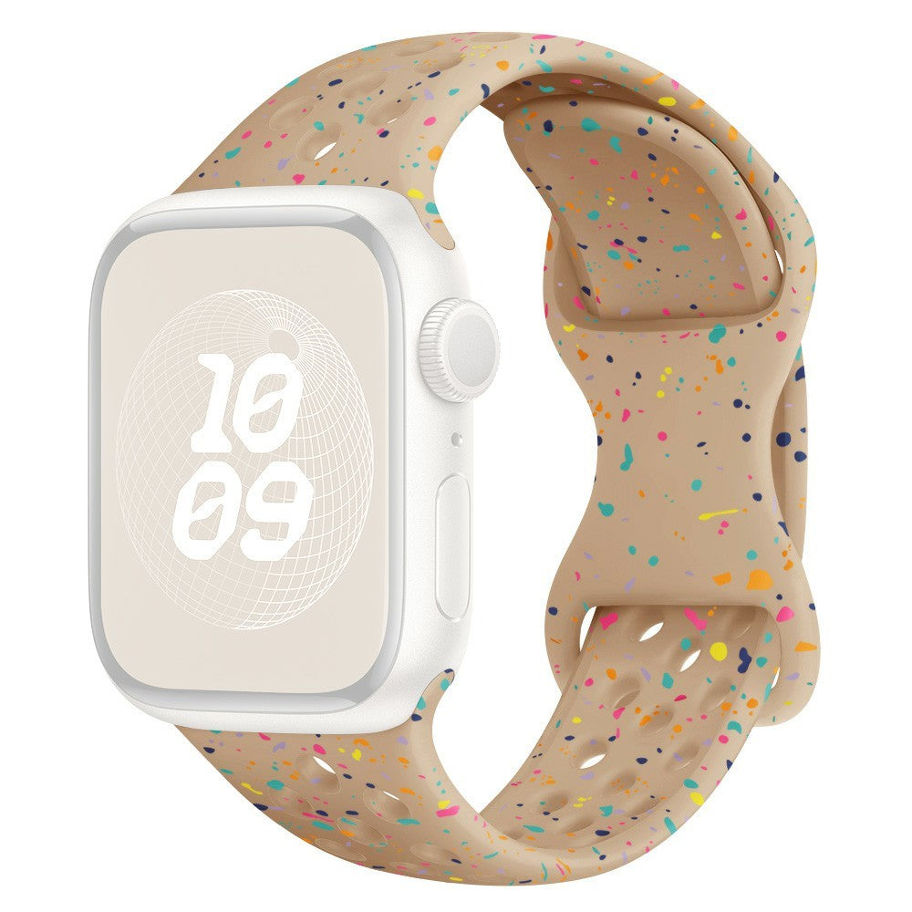 KALEBOL 22mm Silicone Strap Samsung Galaxy Watch3 45mm / Watch 46mm / Huawei Watch GT 5 / 5 Pro Butterfly Clasp Watch Band - Milk Tea#serie_12
