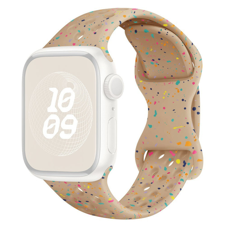KALEBOL 22mm Silicone Strap Samsung Galaxy Watch3 45mm / Watch 46mm / Huawei Watch GT 5 / 5 Pro Butterfly Clasp Watch Band - Milk Tea#serie_12
