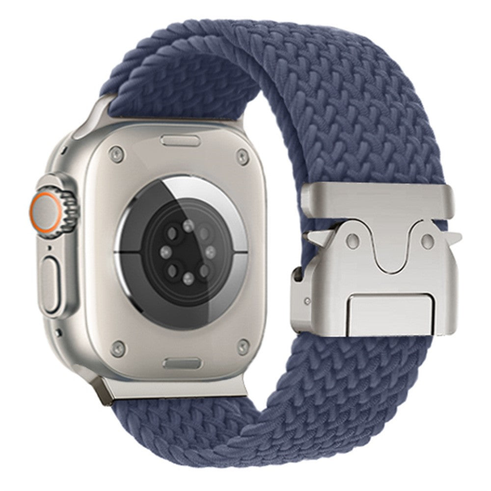 Braided Strap Apple Watch Series 10 46mm Watch Band 24mm Parachute Buckle - Blue#serie_1