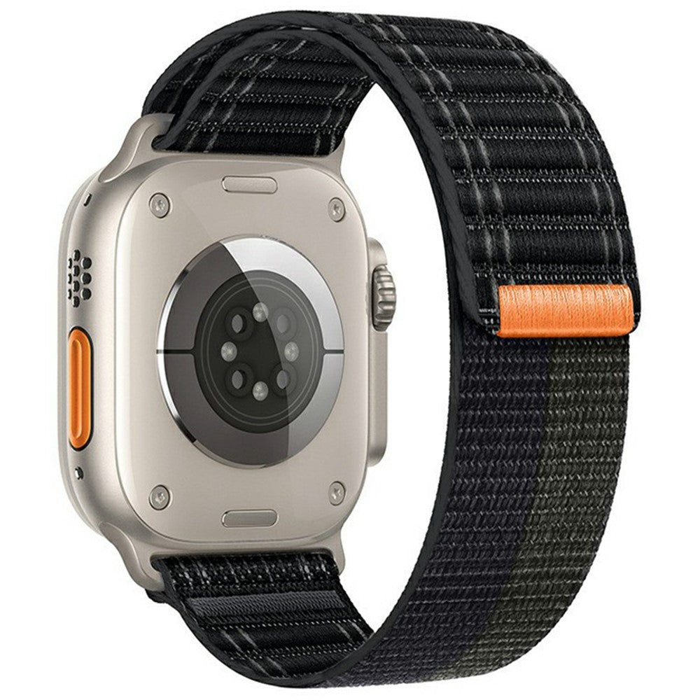 KALEBOL Nylon Watch Strap Apple Watch Series 10 46mm Wave Texture Band - Black#serie_1
