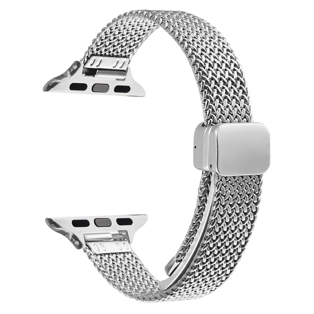 Milanese Watch Band Apple Watch Series 10 42mm Herringbone Stainless Steel Silver Wrist Strap#serie_1
