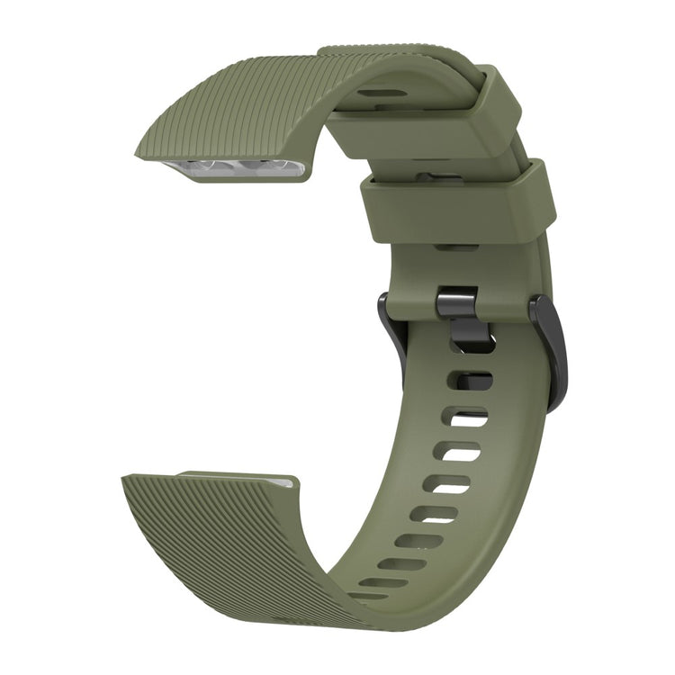 Silicone Strap Garmin Forerunner 35 / 30 Adjustable Watch Band with Black Buckle - Army Green#serie_6