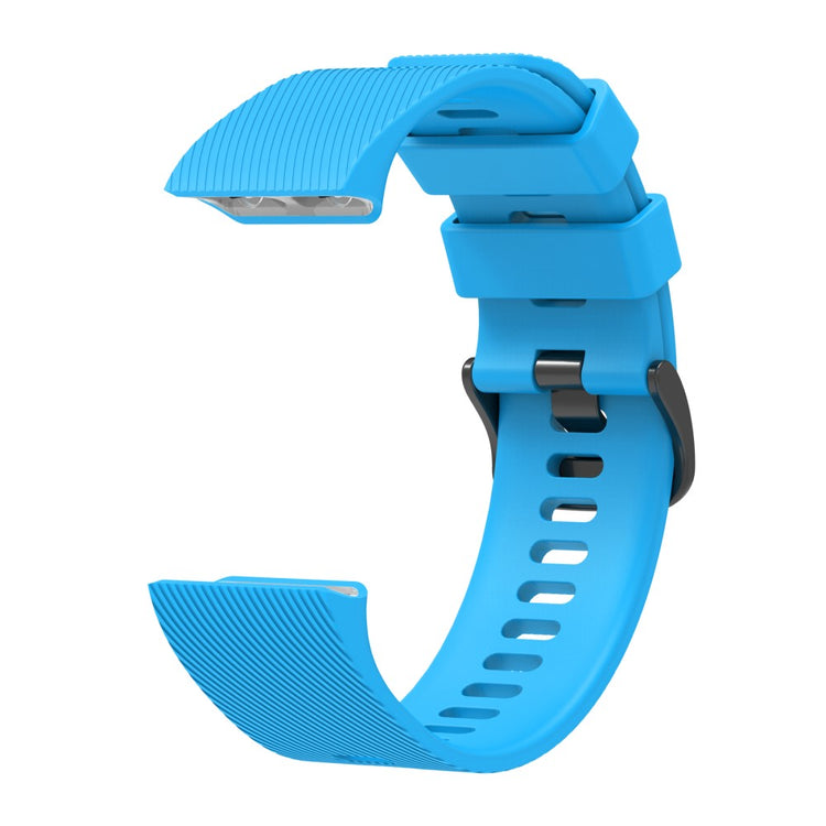 Silicone Strap Garmin Forerunner 35 / 30 Adjustable Watch Band with Black Buckle - Sky Blue#serie_9