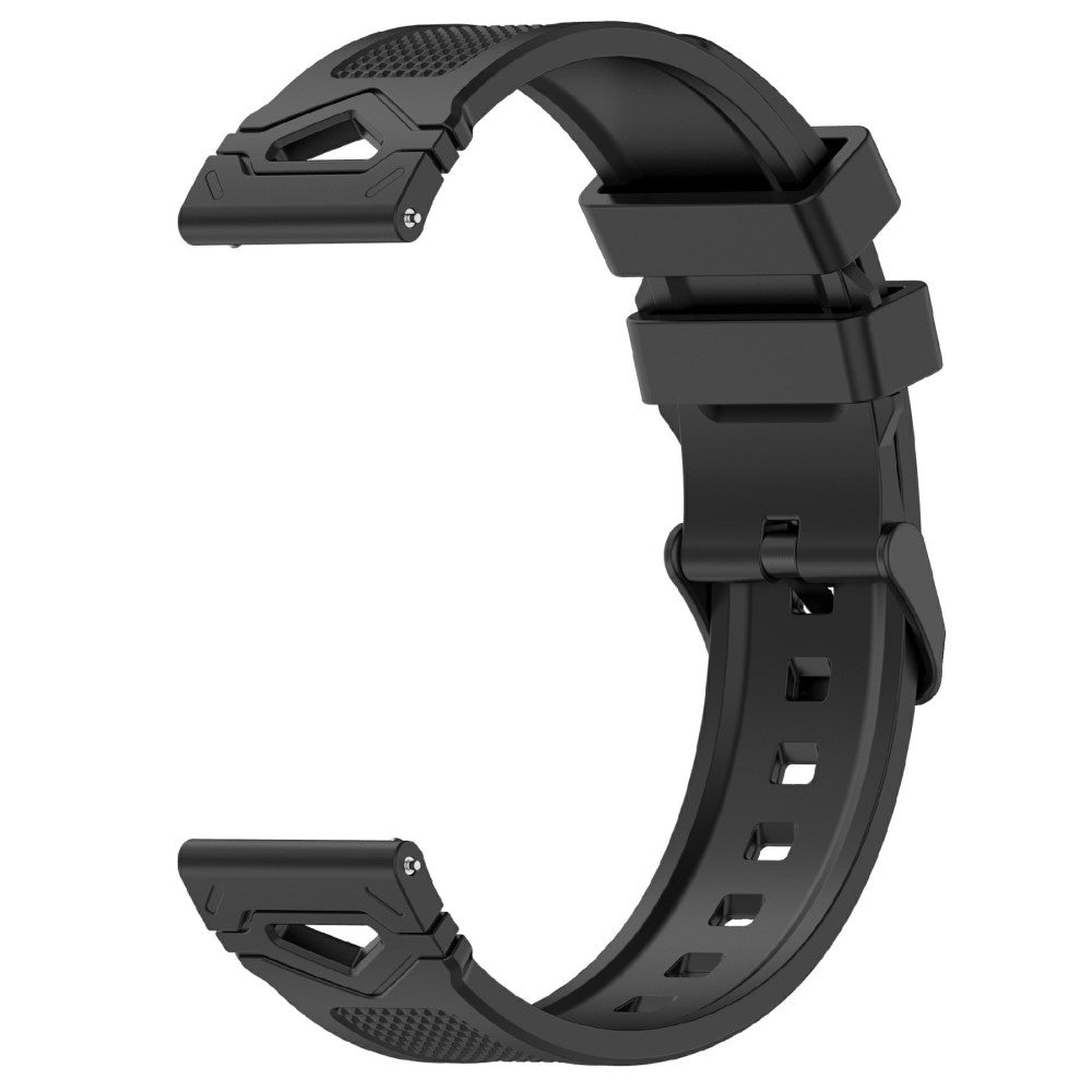 KALEBOL 22mm Dot Pattern Silicone Strap Samsung Galaxy Watch3 45mm / Huawei Watch GT 5 46mm / GT 5 Pro 46mm Watch Band - Black#serie_1