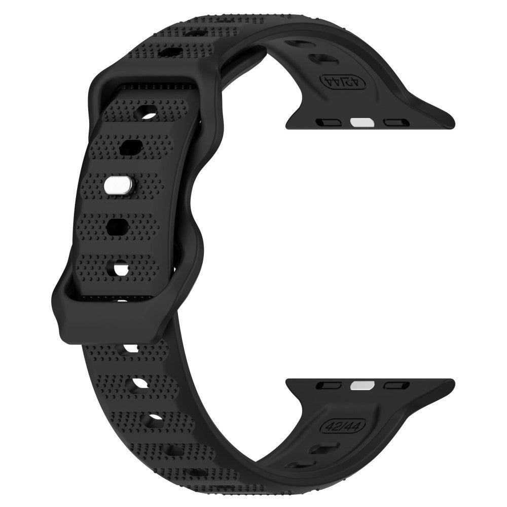 KALEBOL Dots Silicone Strap Apple Watch Series 41mm - 40mm - 38mm Reverse Buckle Watch Band - Black#serie_1